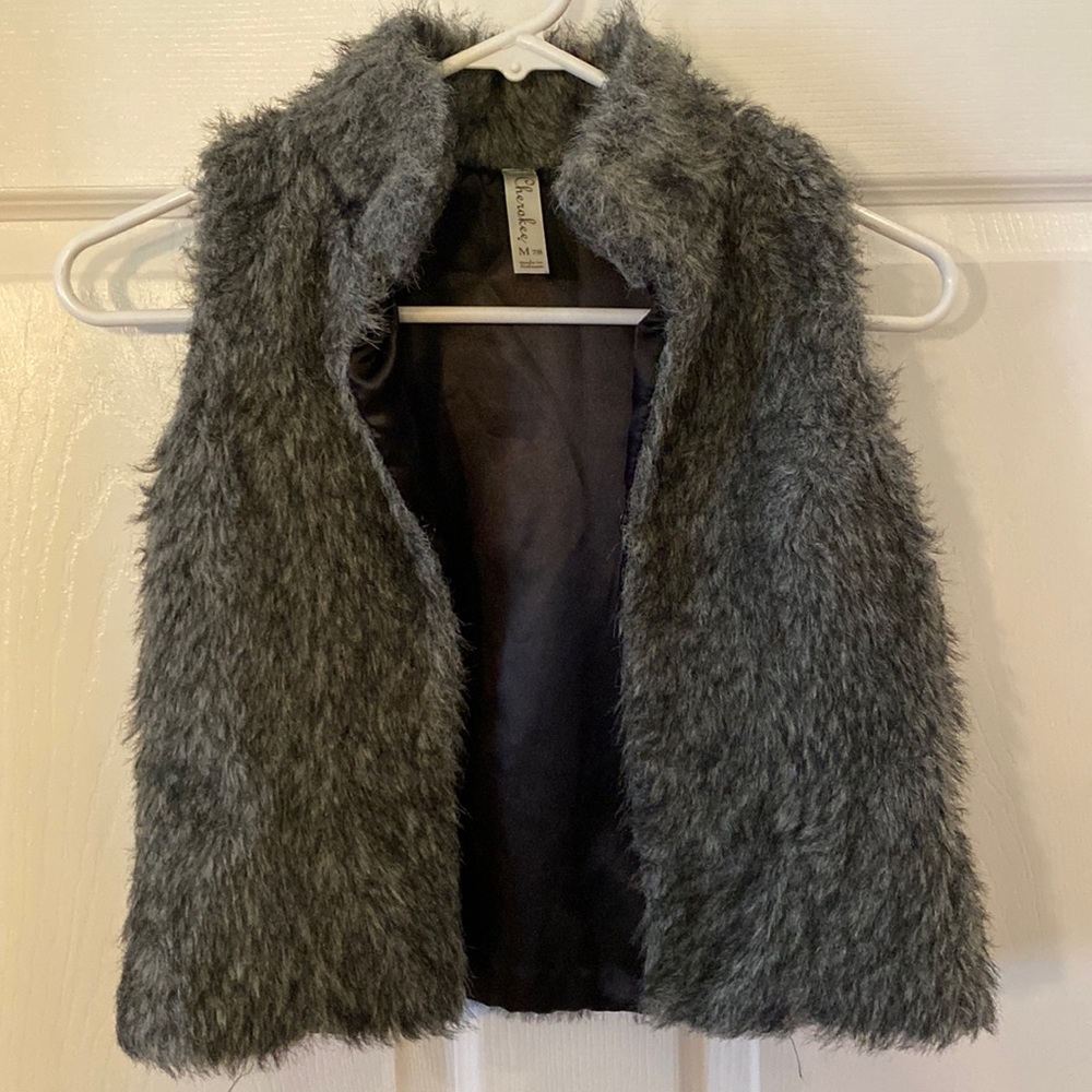 Faux fur vest